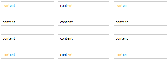 A GridLayout with both hgap and vgap
