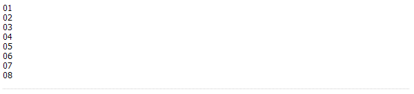 ListLayout align LEFT