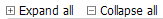 Screen shot of WCollapsibleToggle