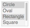 disabled select with selections