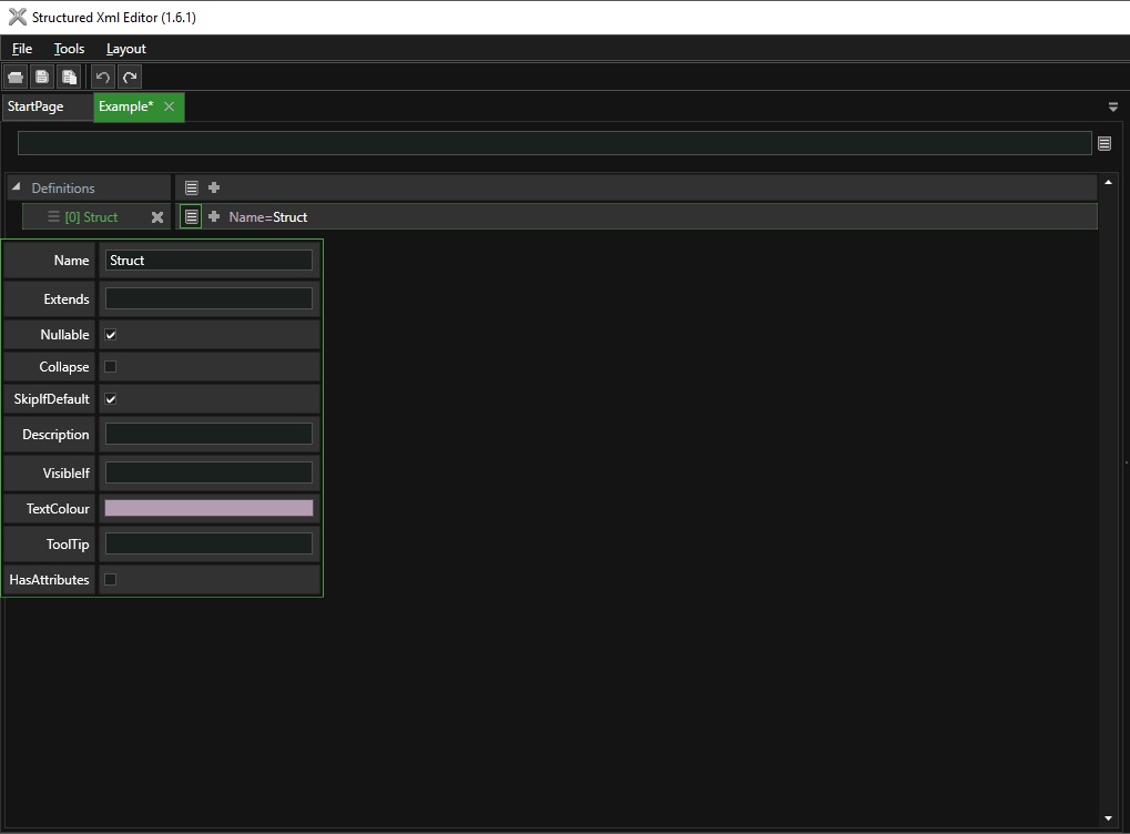 Struct Attributes